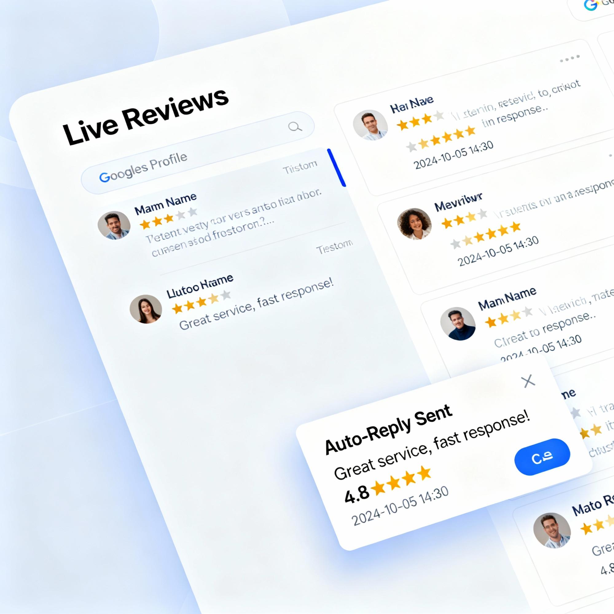 Automated Google Business Profile review replies
